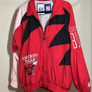 90s Logo Athletic Chicago Bulls Windbreaker